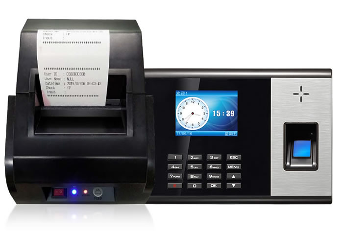 Printer Fingerprint reader access control